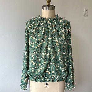 Monteau Los Angeles long sleeve blouse, Sz M